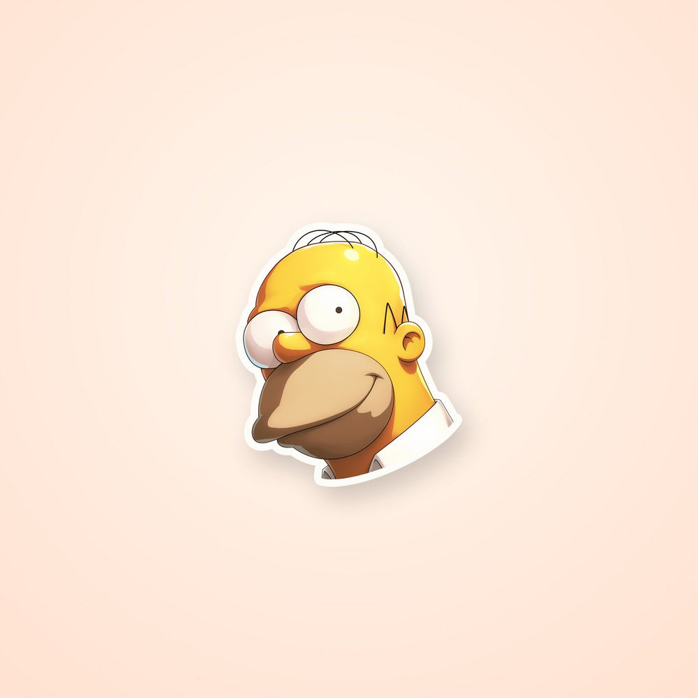 Homer Simpson Cute Head Sticker