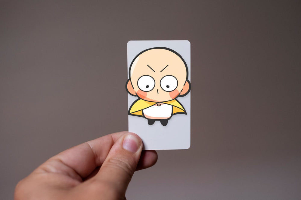 Funny Saitama Minimalist Doodle Sticker