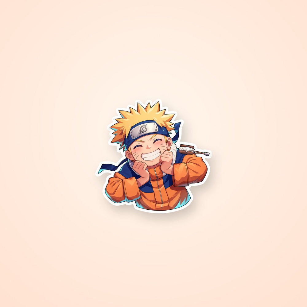 Naruto Uzumaki Smiling Anime Sticker
