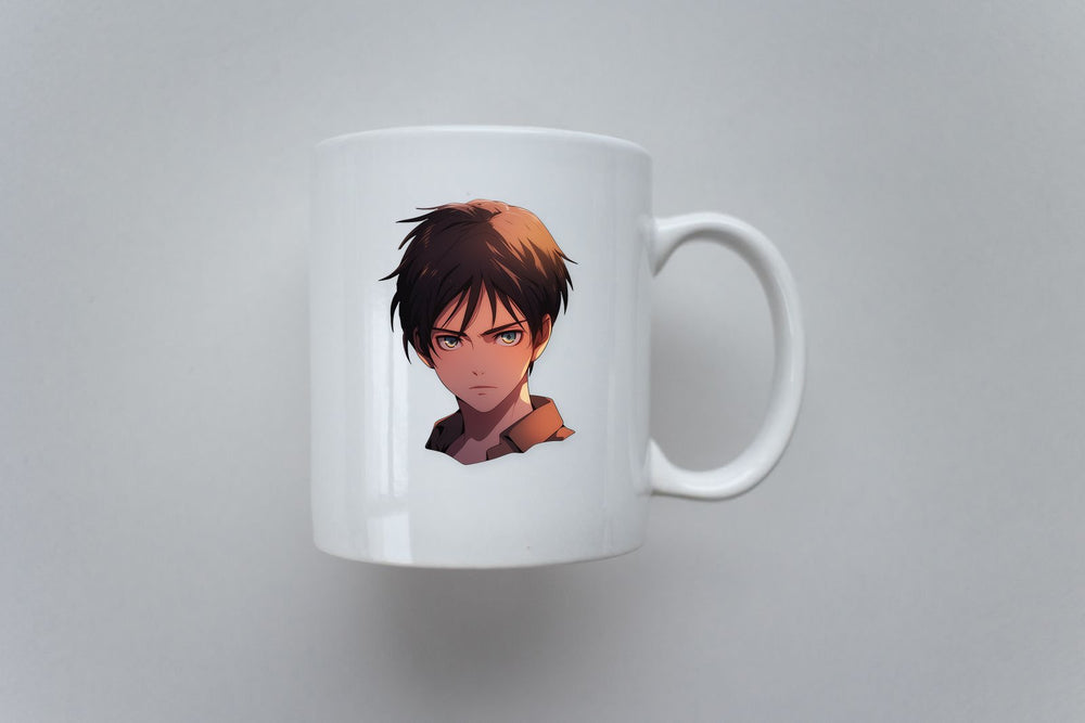 Aot Eren Yeager Head Anime Sticker