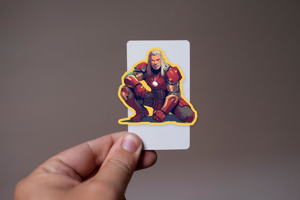 Witcher in Iron Man Armor Sticker