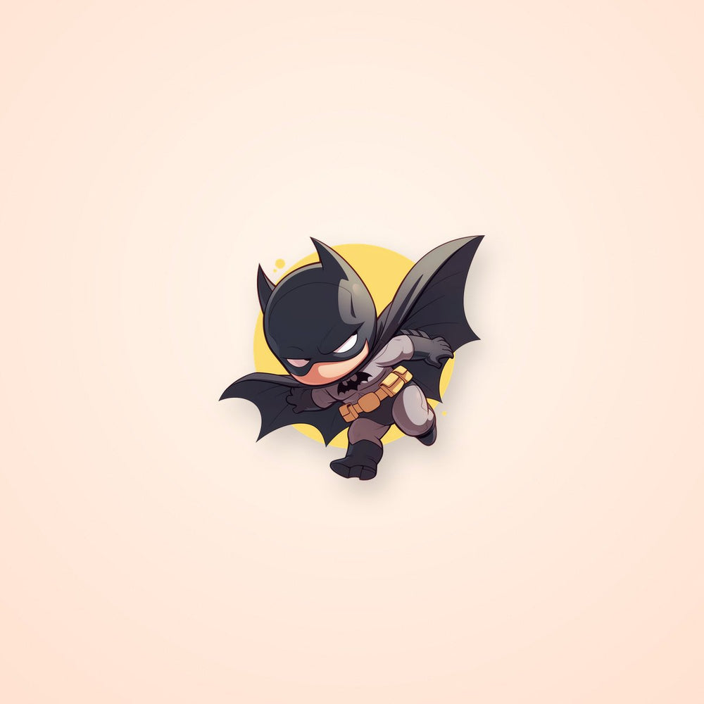 Batman Chibi Action Pose Sticker
