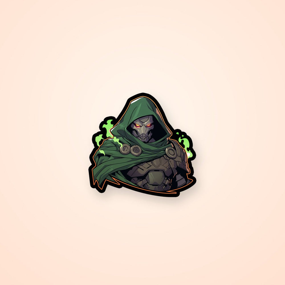 Marvel Doctor Doom Hooded Villain Comics Sticker
