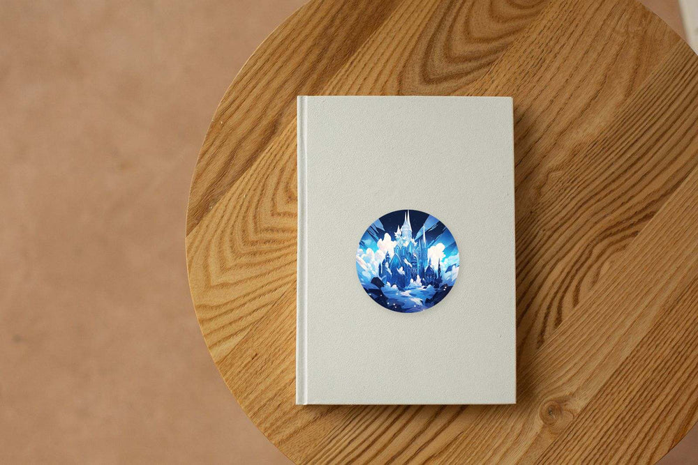 Ice Castle Round Sticker