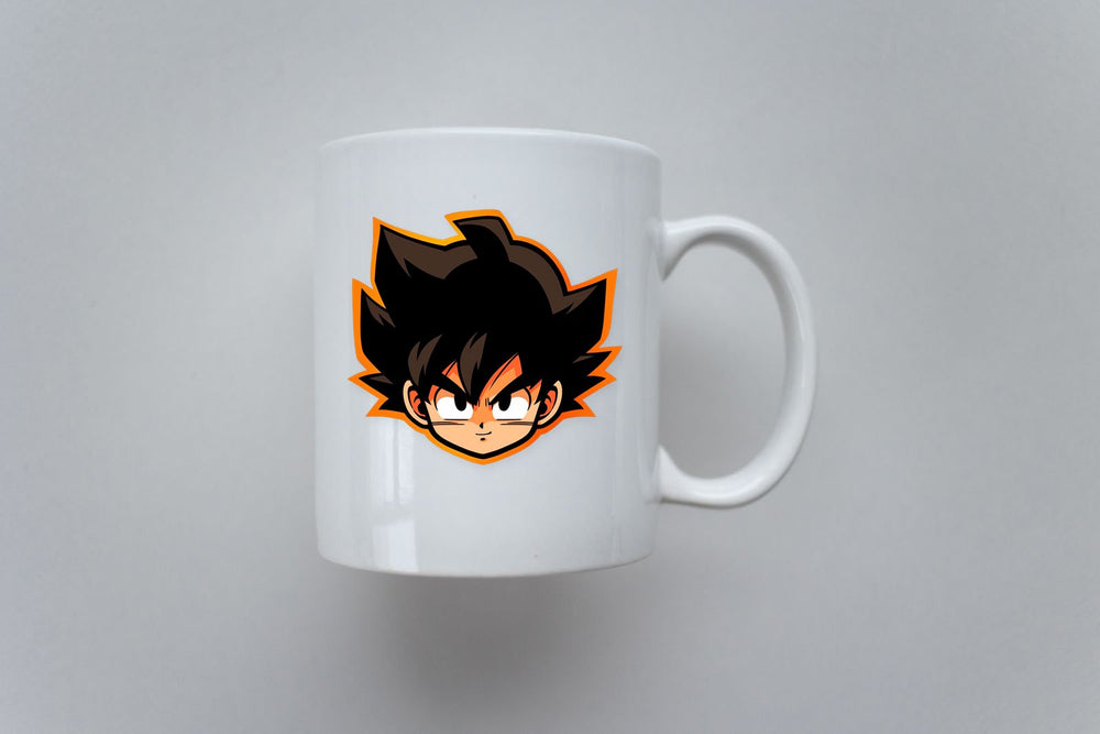 Dbz Goku Head-Orange Stroke Sticker