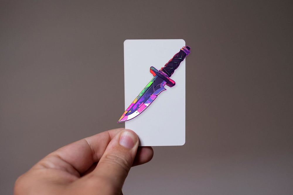 Bright Hunting Knife Sticker