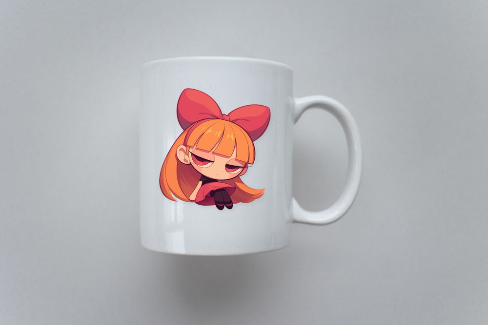 Cute Powerpuff Girls Blossom Pink Dress Sticker