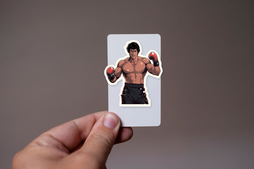 Rocky Balboa in Boxing Gloves Sticker
