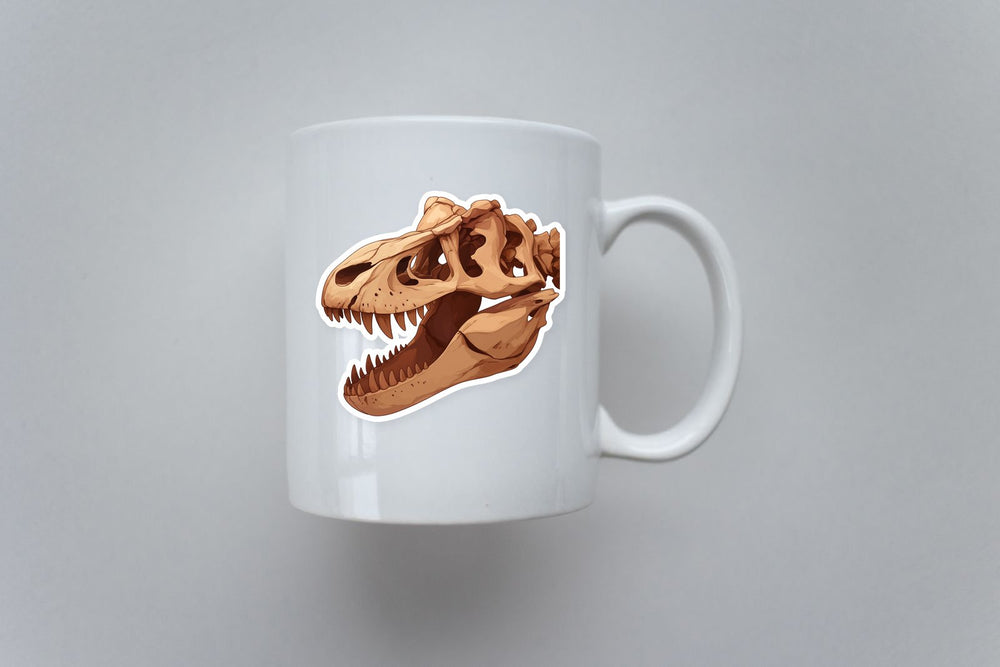 T-Rex Dinosaur Skull Sticker