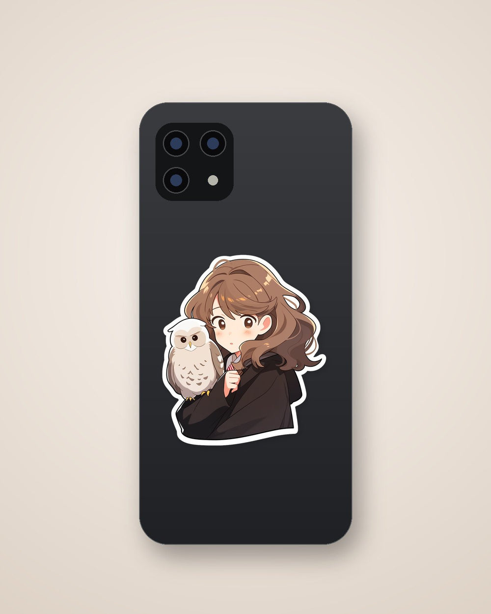 Harry Potter Cute Hermione with Owl Sticker