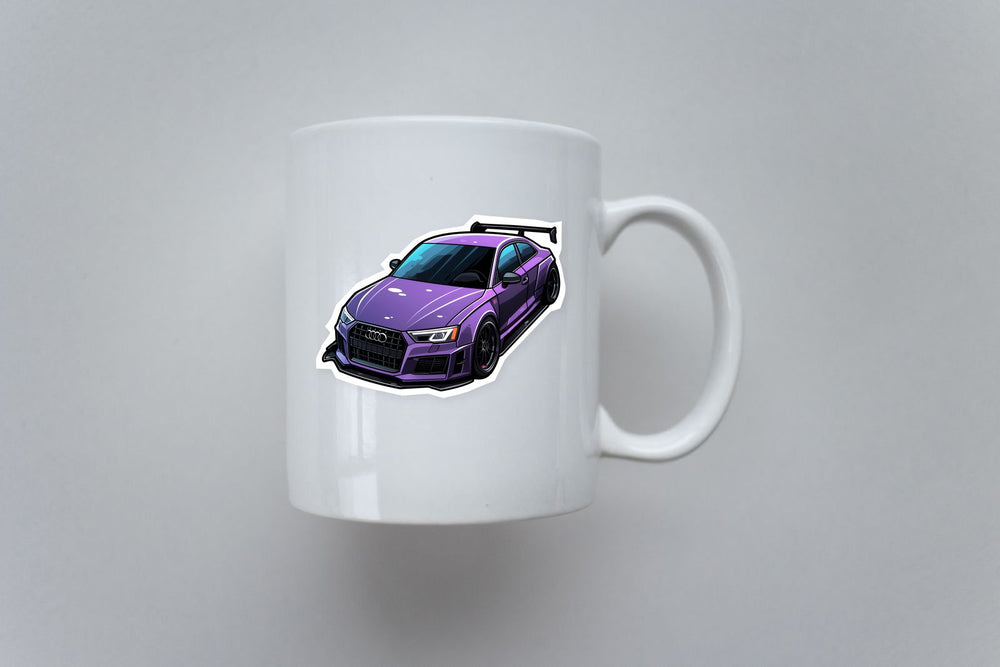 Purple Audi Rs3 Sticker