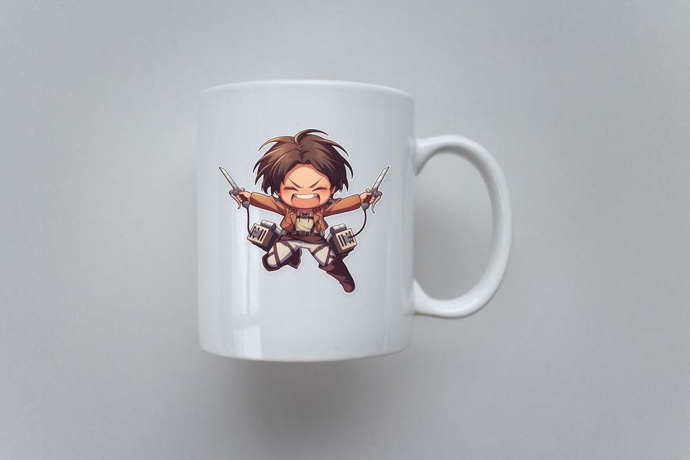 Attack on Titan Eren Fighting Sticker