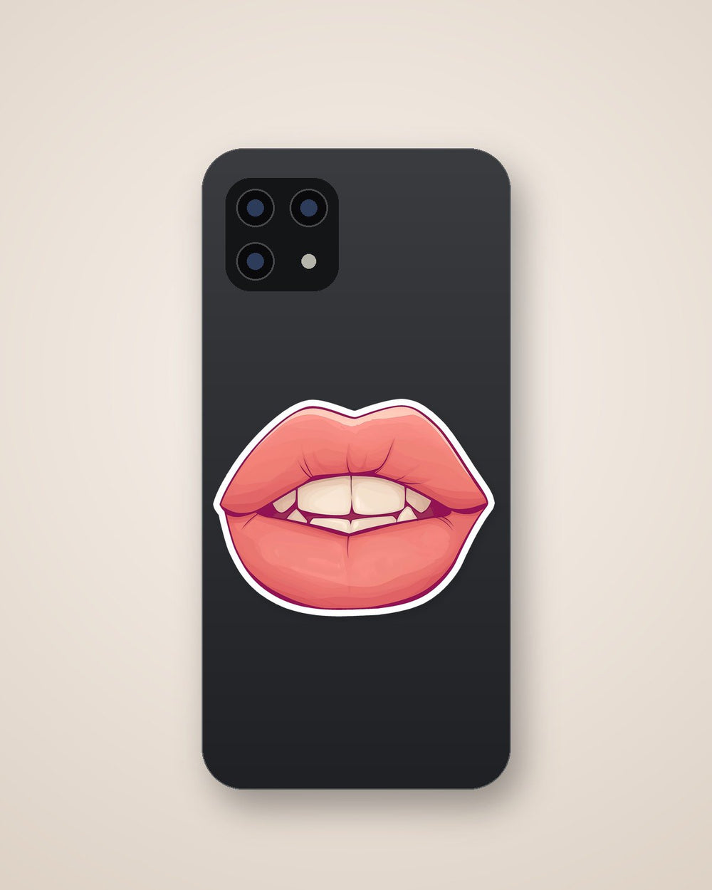 Biting Lips Baddie Aesthetic Sticker
