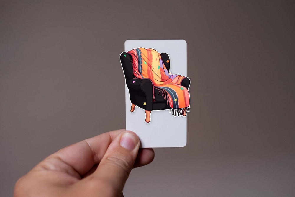 Armchair with a Blanket Sticker