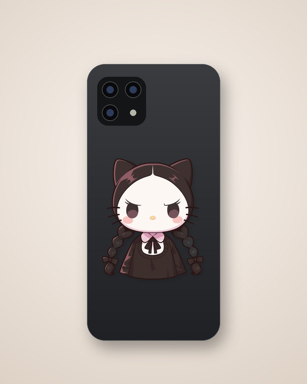 Hello Kitty X Wednesday Addams Sticker