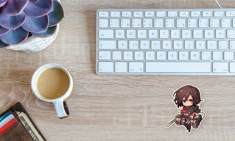 Attack on Titan Chibi Mikasa Sticker