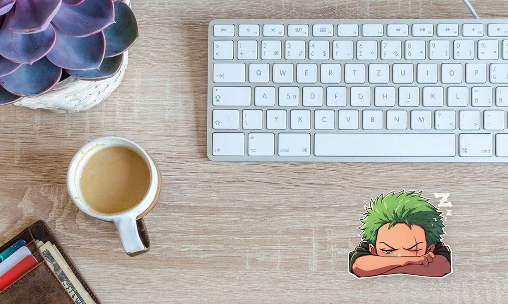 Zoro Resting Funny One Piece Sticker