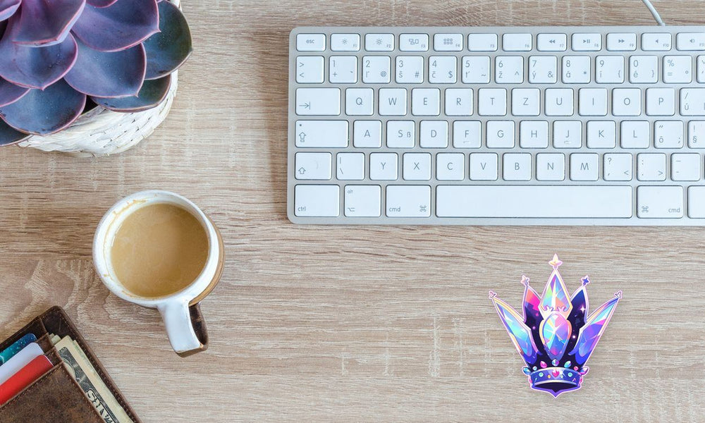 Awesome Crystal Crown Sticker