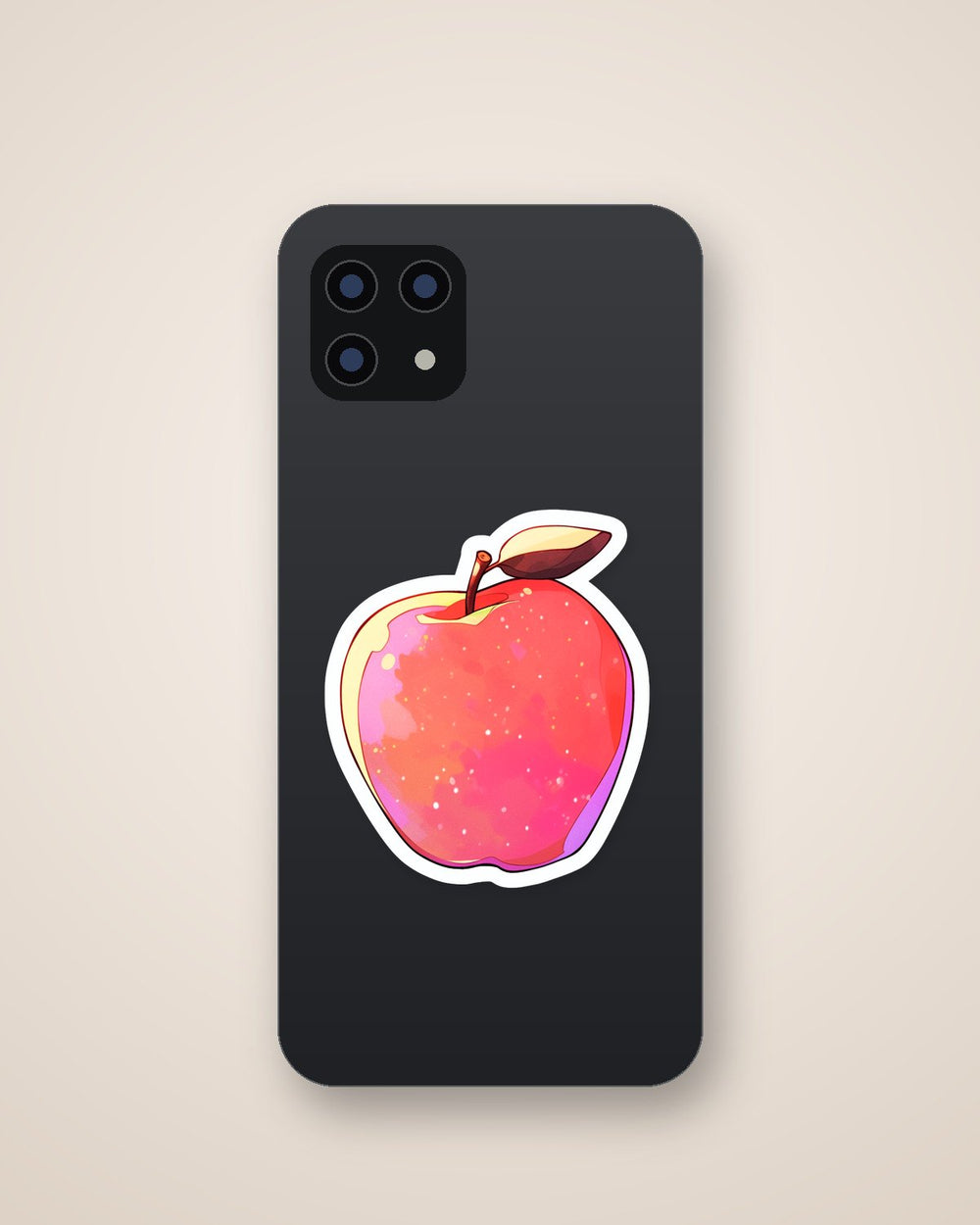 Red Apple Aesthetic Sticker