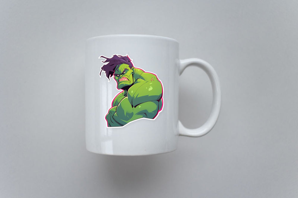 Drawn Angry Hulk Sticker