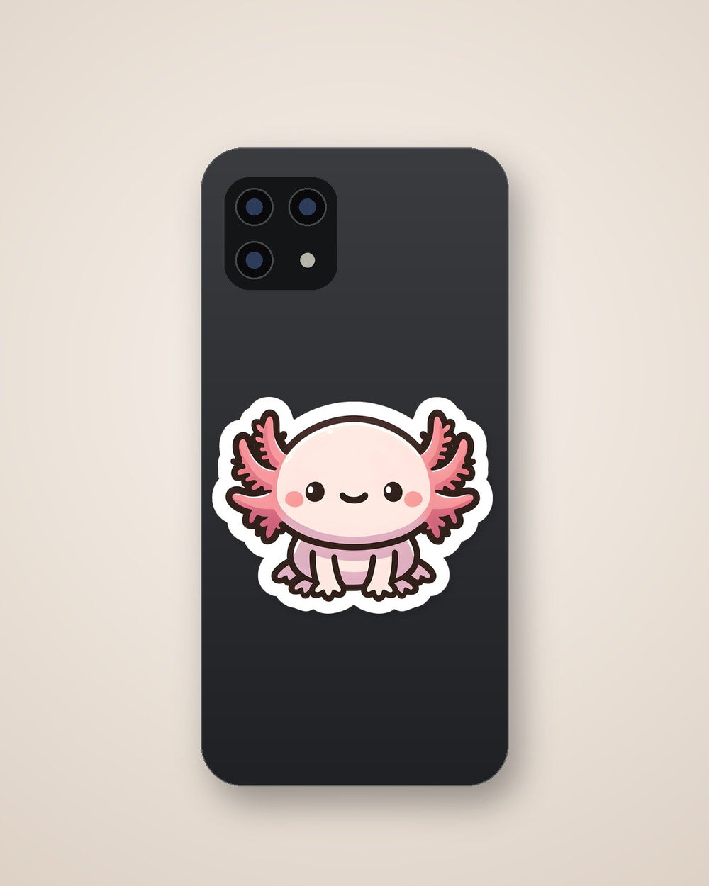 Cute Axolotl Kawaii Style Sticker