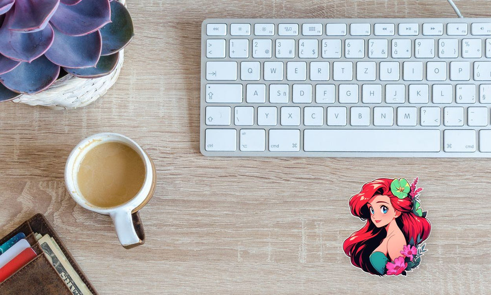 Disney Ariel with Flowers Sticker