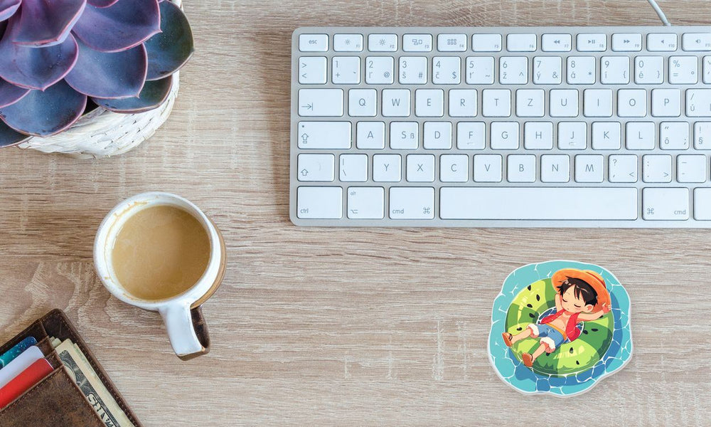 Luffy Watermelon Floatie Sleeping Sticker