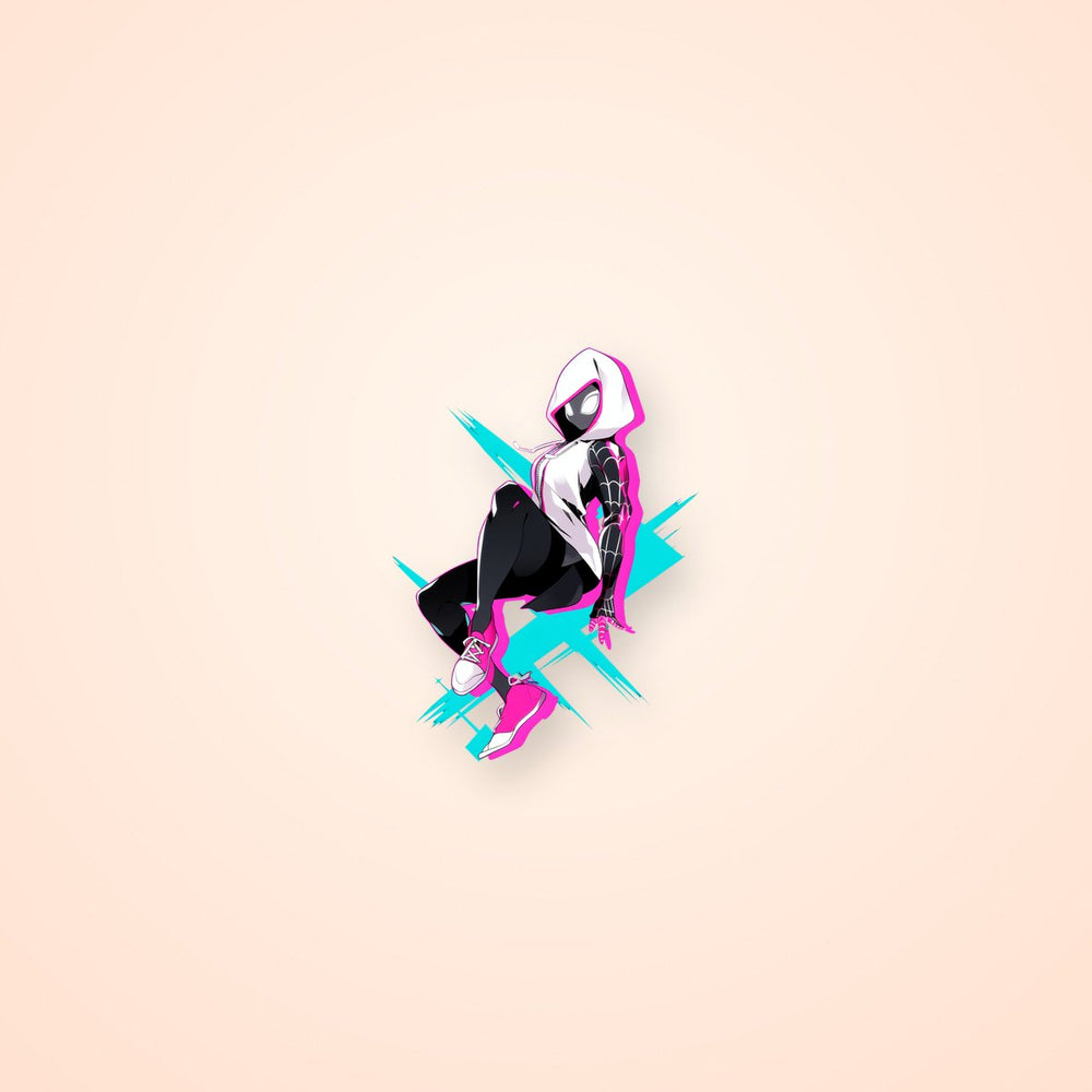 Spider-Gwen Art Illustration Sticker