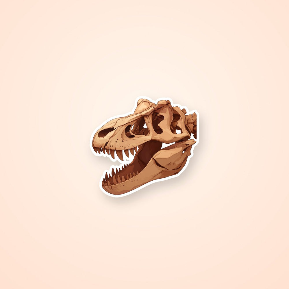 T-Rex Dinosaur Skull Sticker