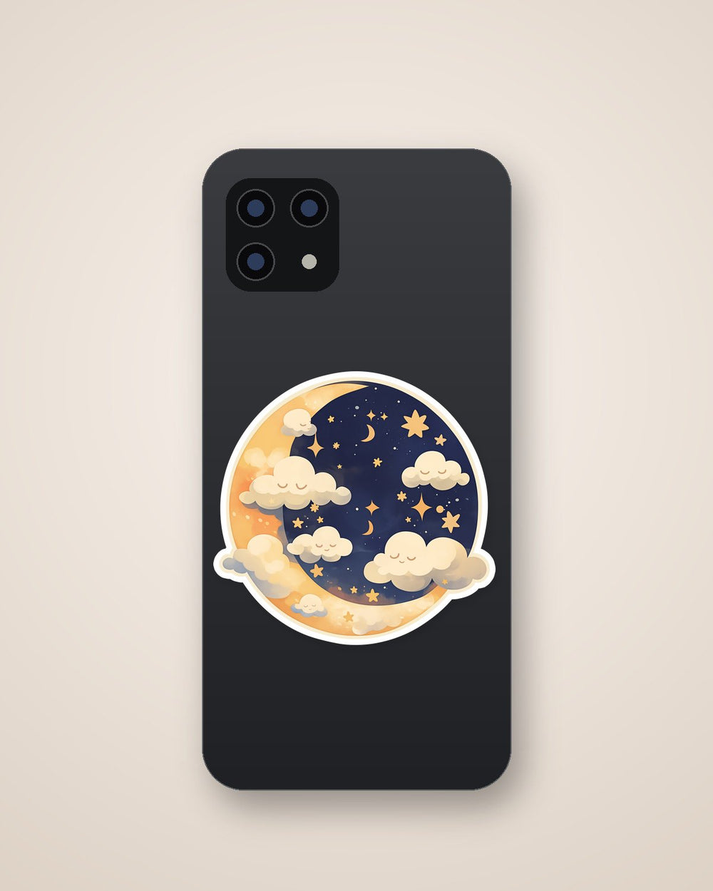 Dreamy Moon Clouds Sticker