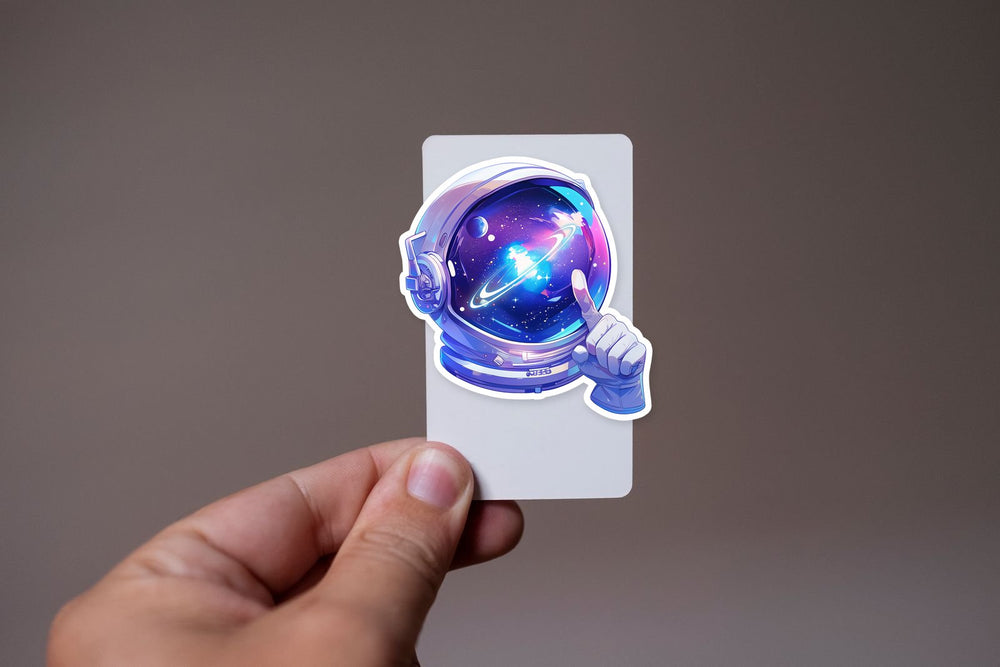 Beautiful Astronaut Helmet Sticker