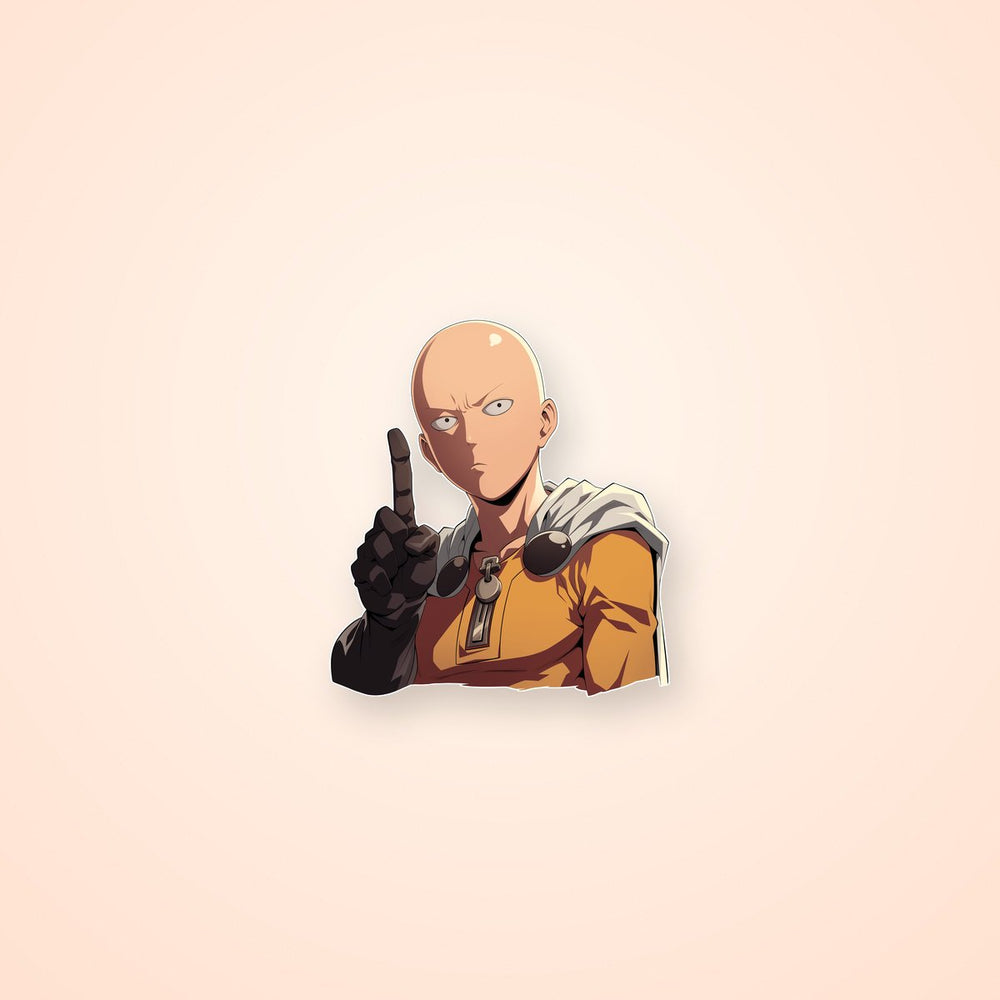 Saitama One Finger One-Punch Man Sticker