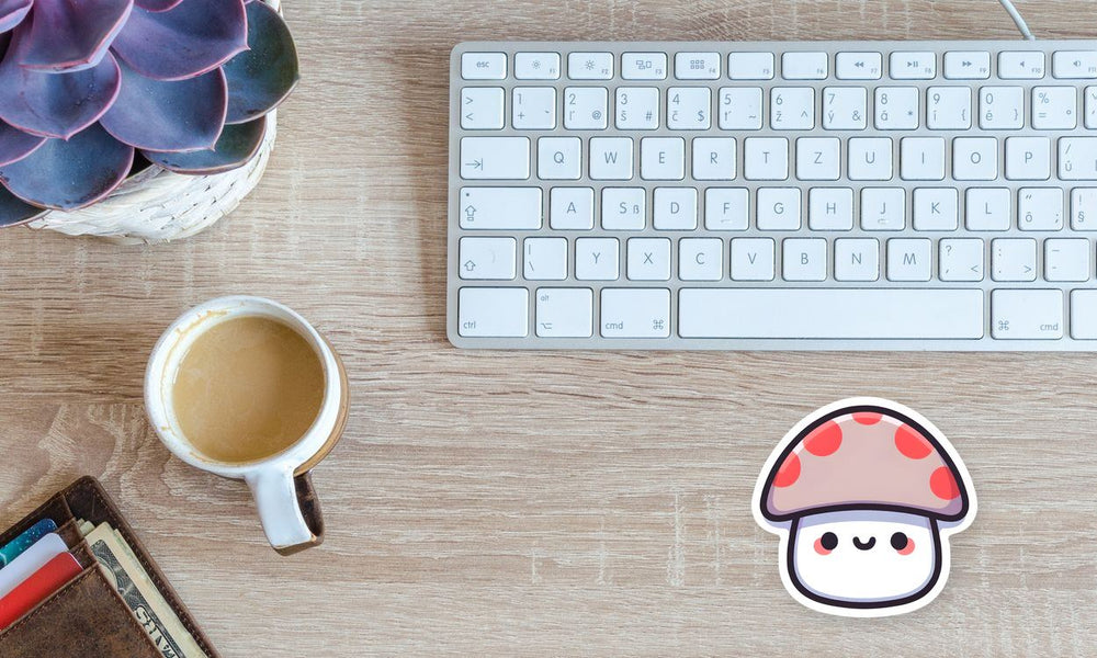 Kawaii Mushroom Sticker