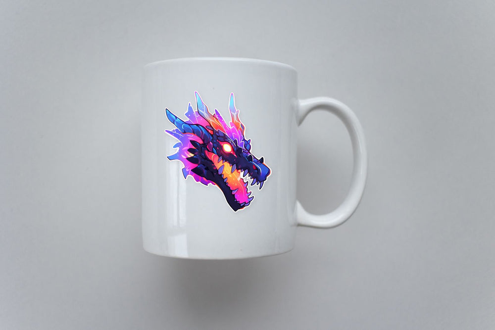 Colorful Dragon Head Sticker