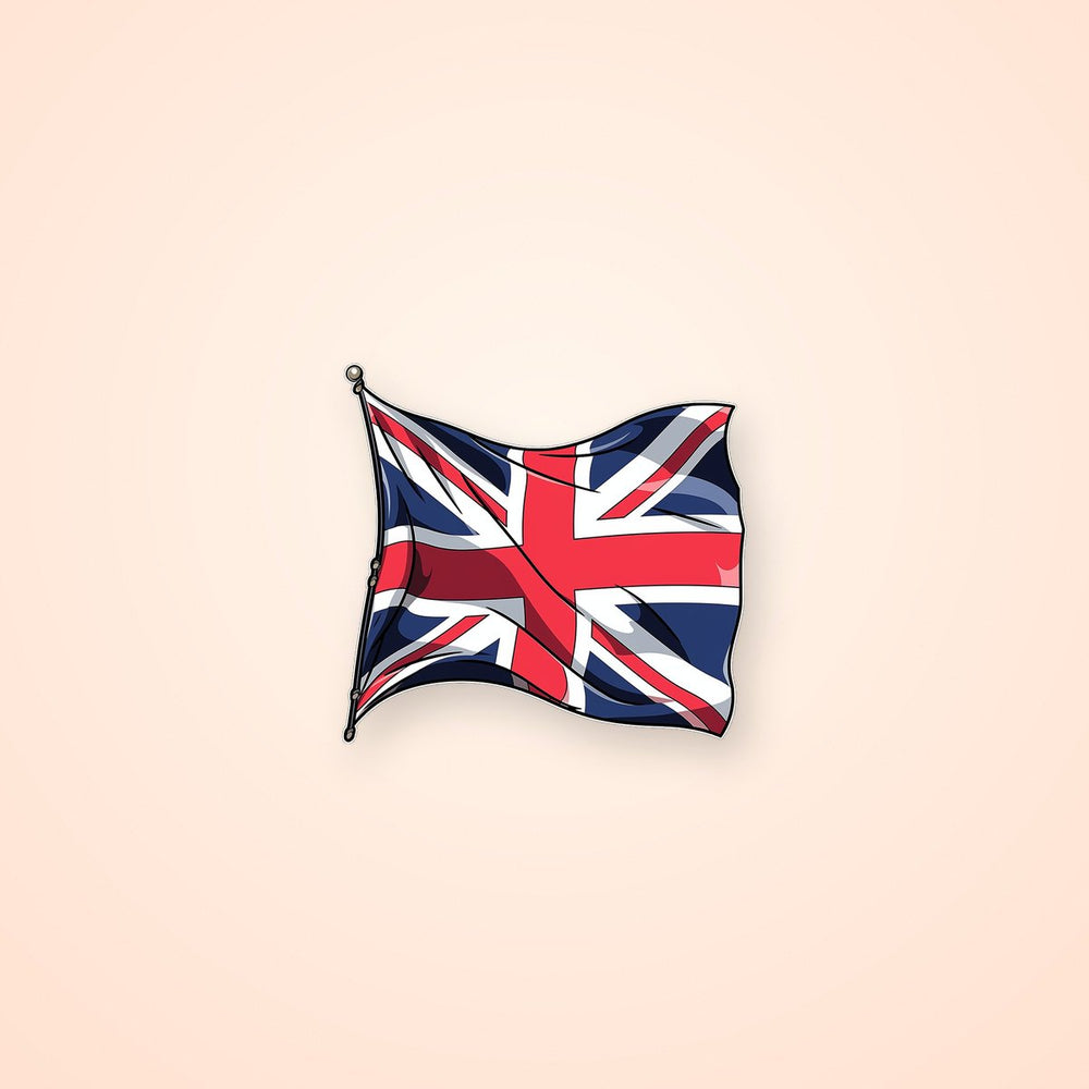 Great Britain Flag Aesthetic Sticker