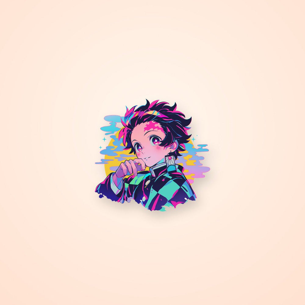 Tanjiro Kamado Cool Anime Sticker