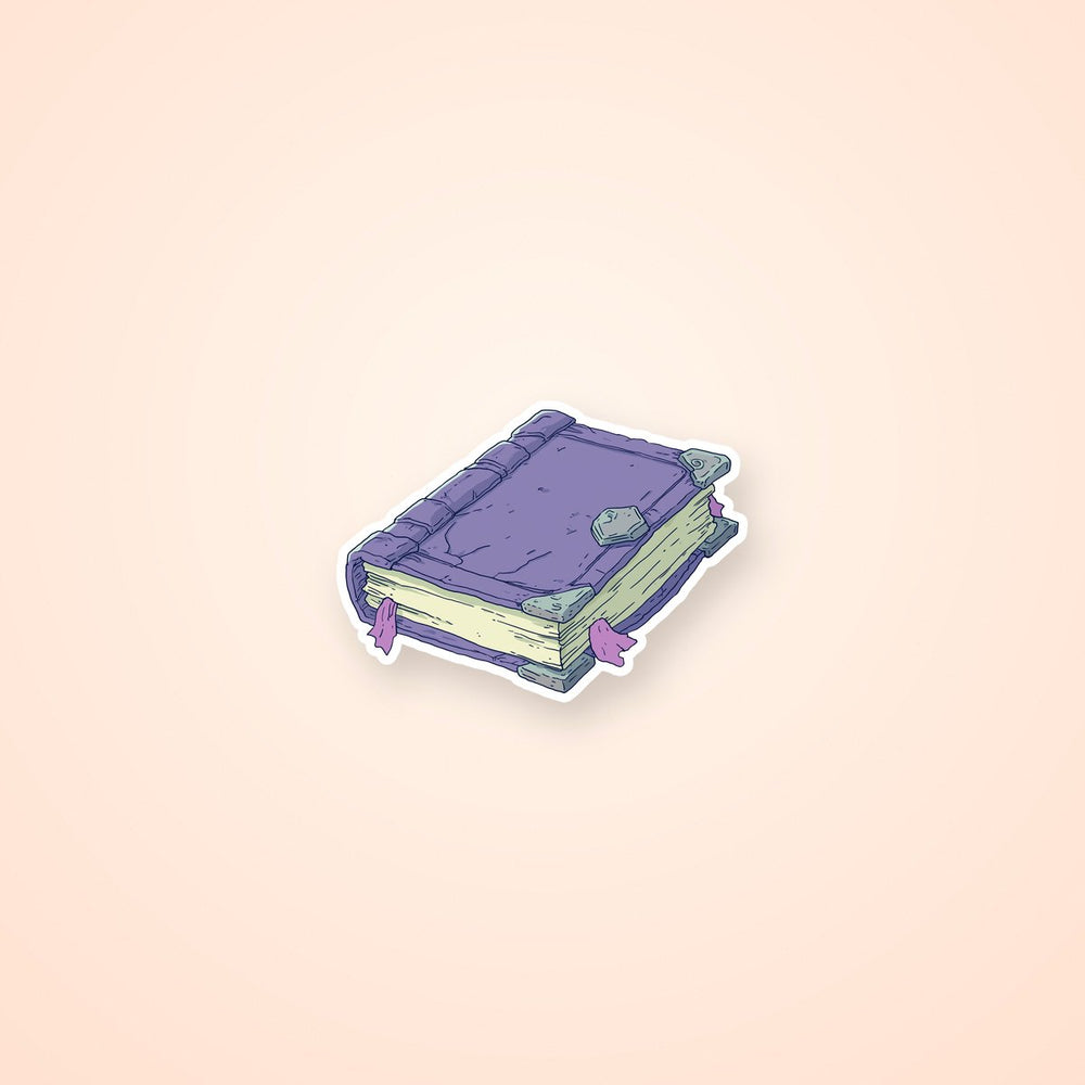 Purple Magic Spellbook Sticker