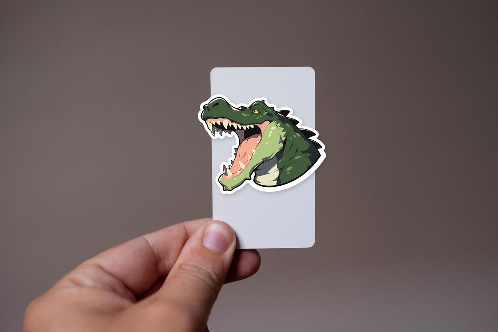 Angry Crocodile with Open Mouth Sticker