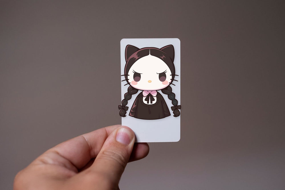 Hello Kitty X Wednesday Addams Sticker
