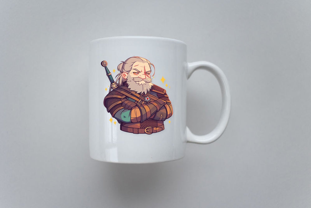 Serious Witcher Geralt Sticker