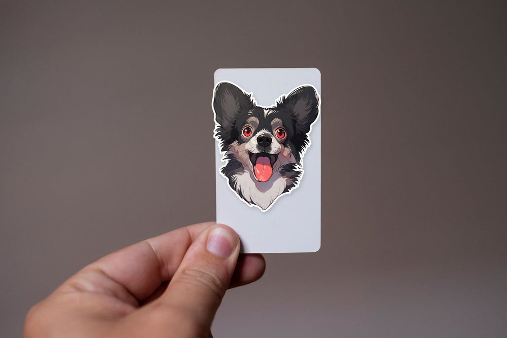 Funny Dog with Red Eyes Sticker