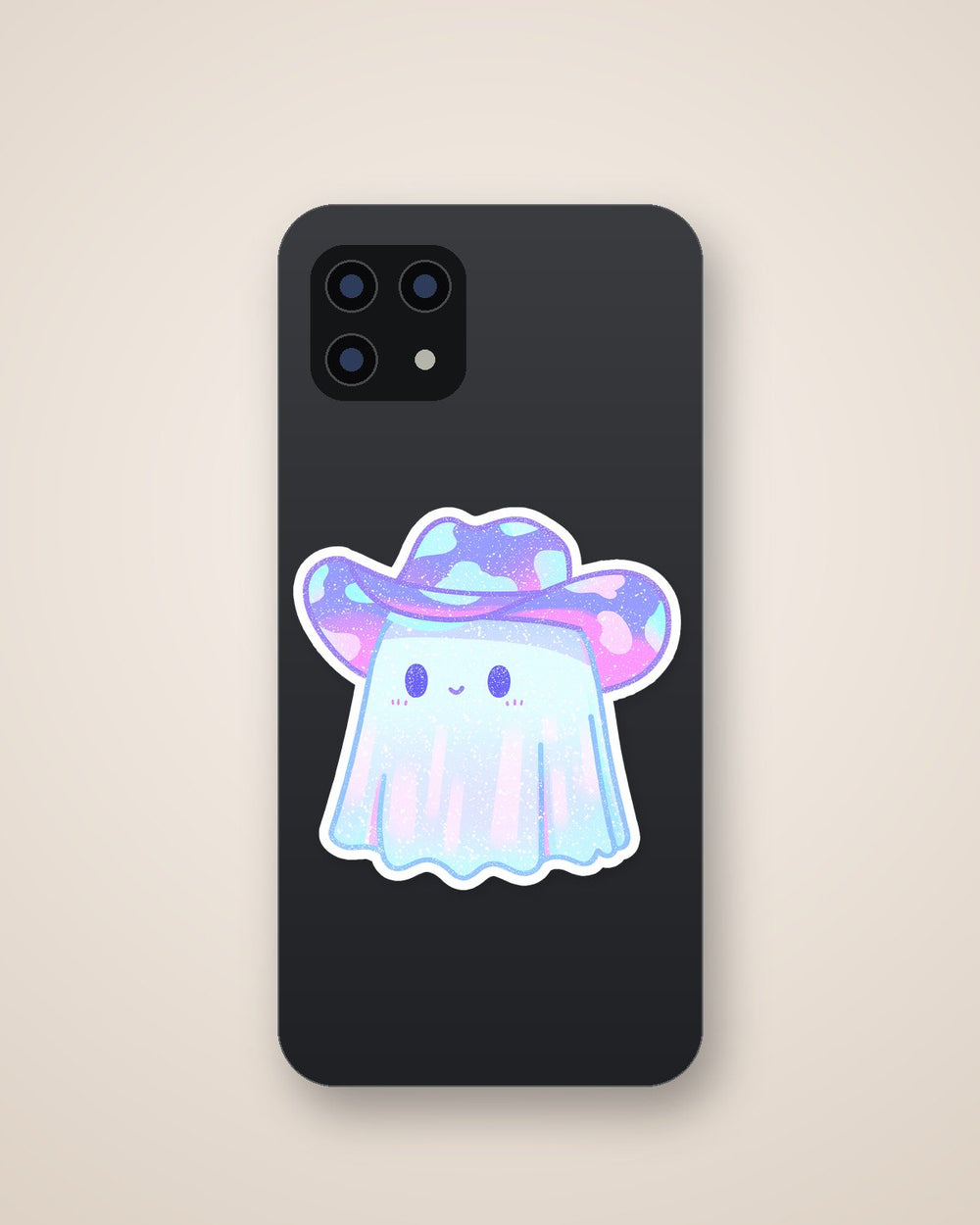 Adorable Pastel Ghost Kawaii Halloween Sticker