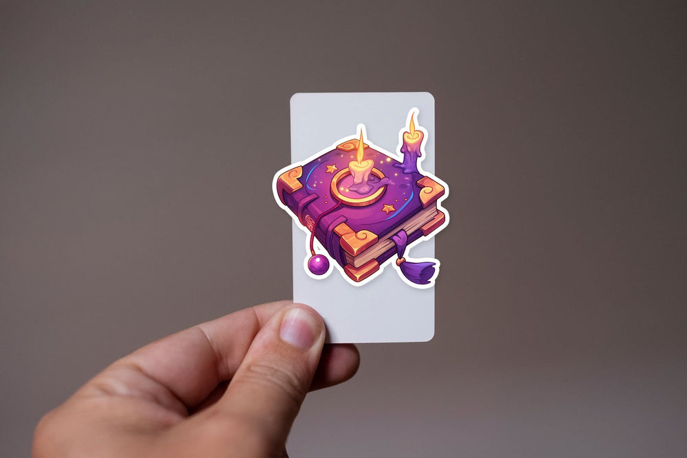 Magic Spellbook Candles Sticker