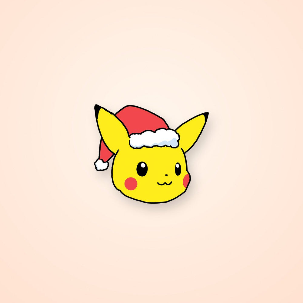 Pikachu Santa Hat Sticker