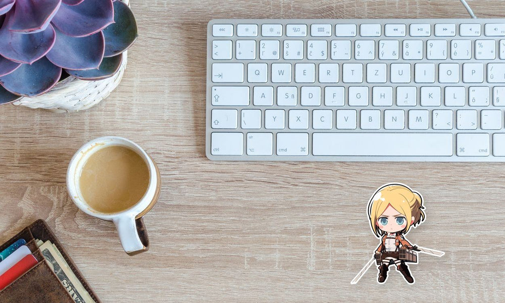 Attack on Titan Chibi Annie with Swords Sticker