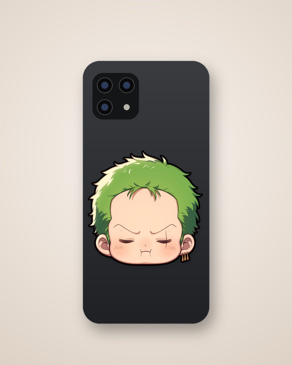 Cute Zoro Face Pirate Sticker