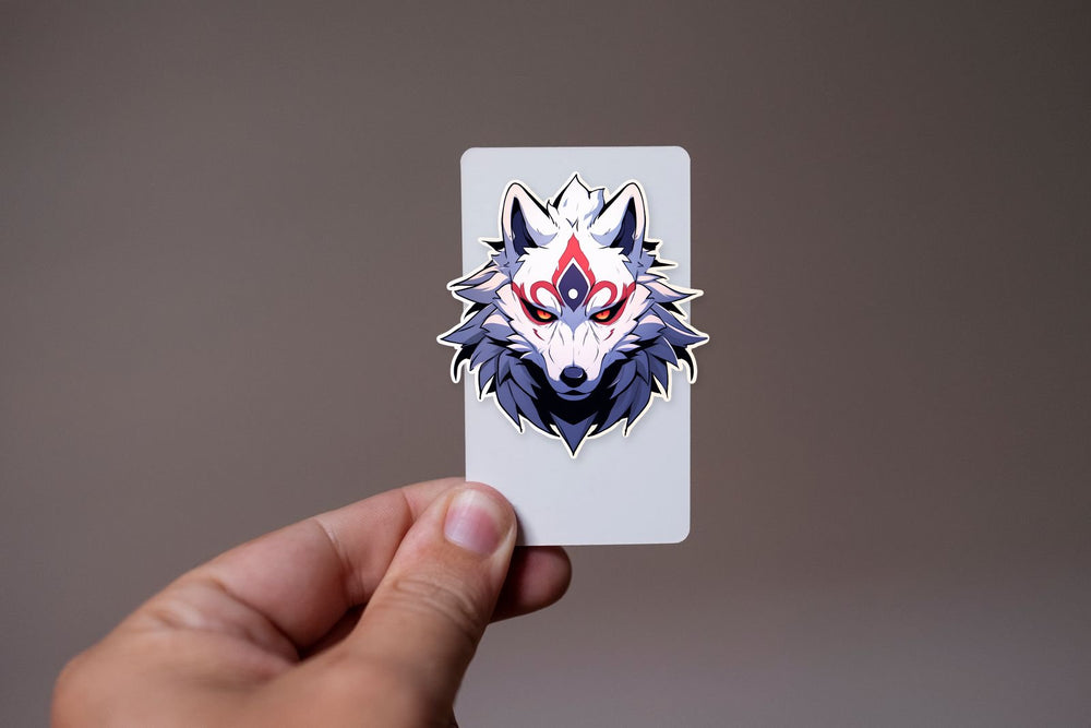 Kitsune Fox Head Sticker