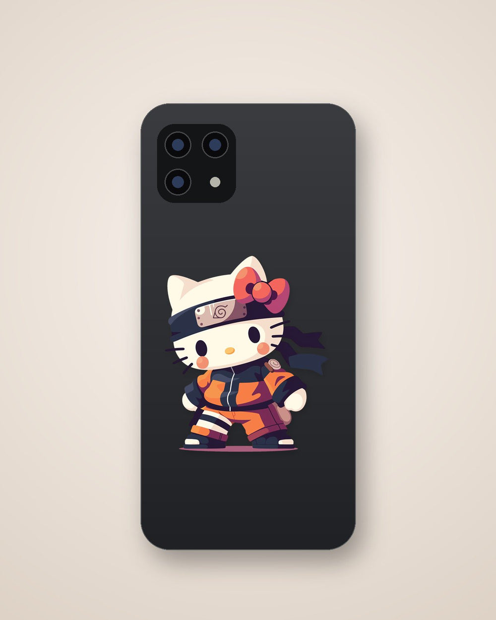 Hello Kitty Naruto Orange Outfit Clipart Sticker