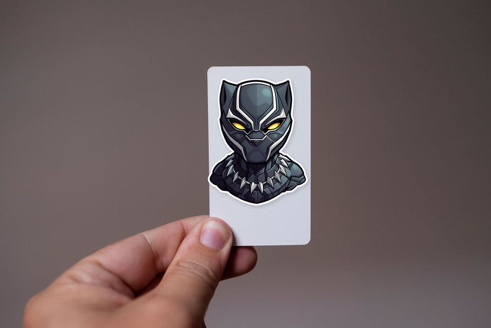 Marvel Chibi Black Panther Head Sticker