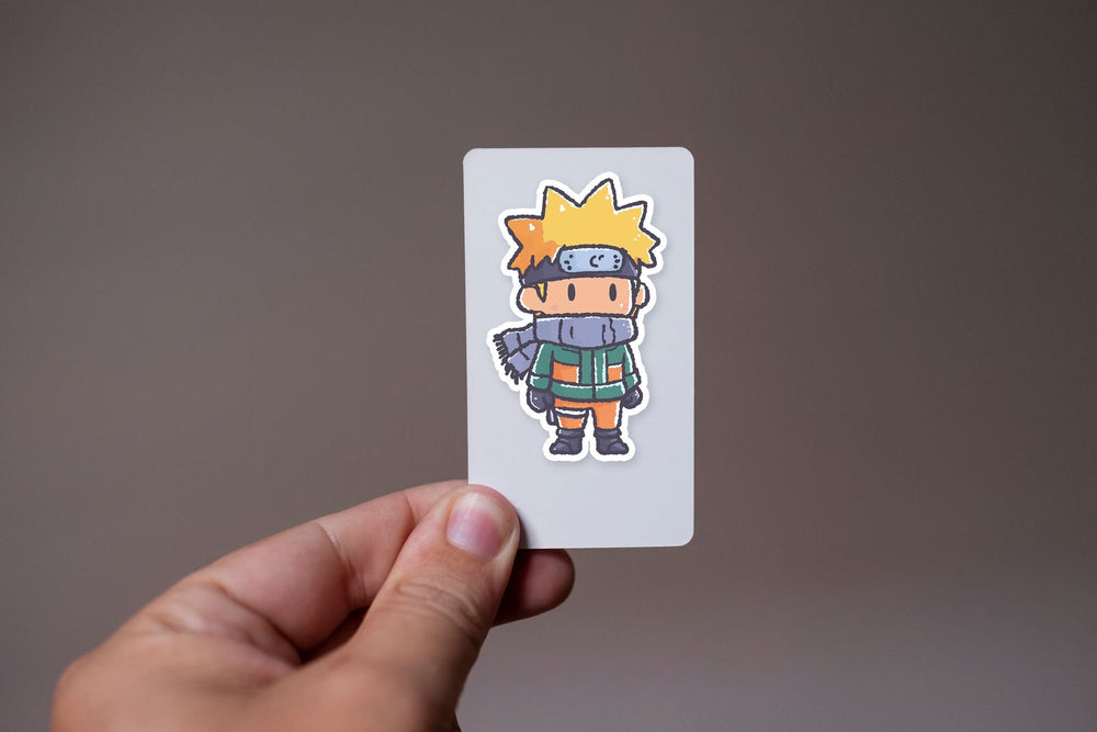 Chibi Naruto Winter Scarf Sticker